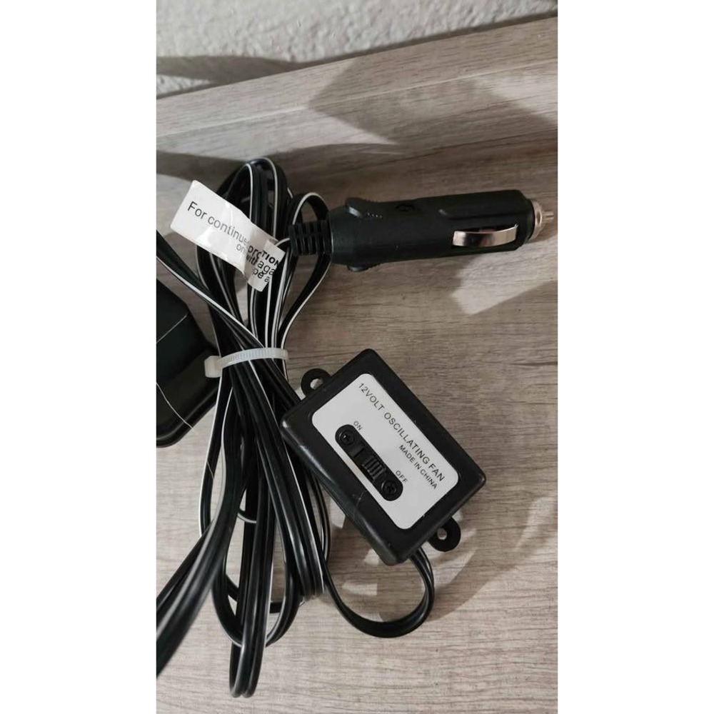 12V Car Fan 6" with clip - Picture 3 of 4